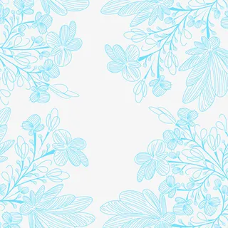 蓝色花朵底纹免抠 蓝色花朵底纹免抠