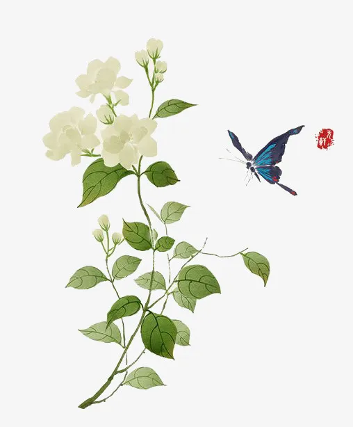 水彩鲜花免抠