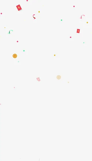 金币红包斑点装饰元素免抠