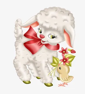 小羊和小鸡免抠