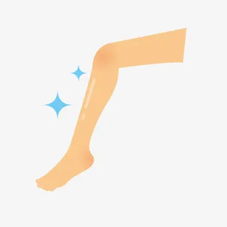 卡通人体小腿免抠