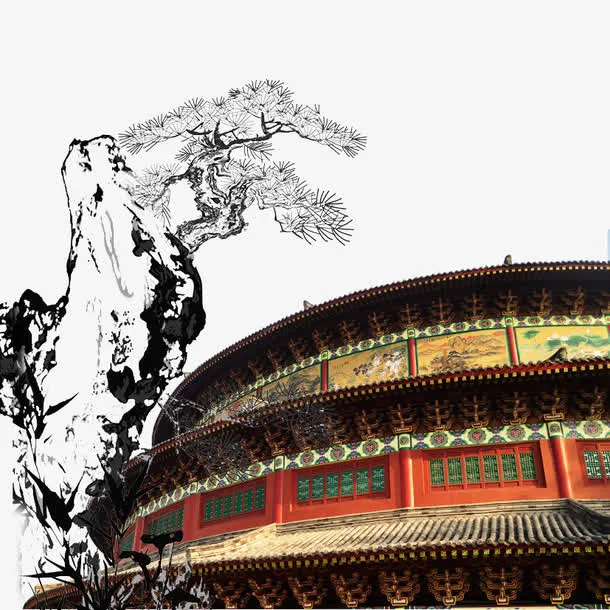 古风建筑免抠