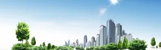 绿色花园城市背景图高清