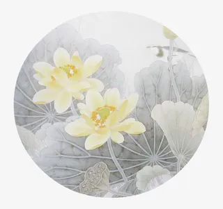 两支黄色莲花免抠