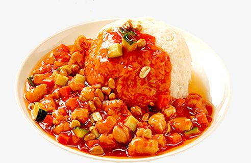 宫爆鸡丁盖浇饭免抠