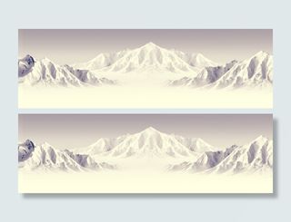 连绵雪山背景高清