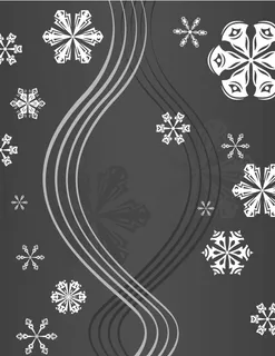 圣诞节线稿花纹圣诞底纹高清