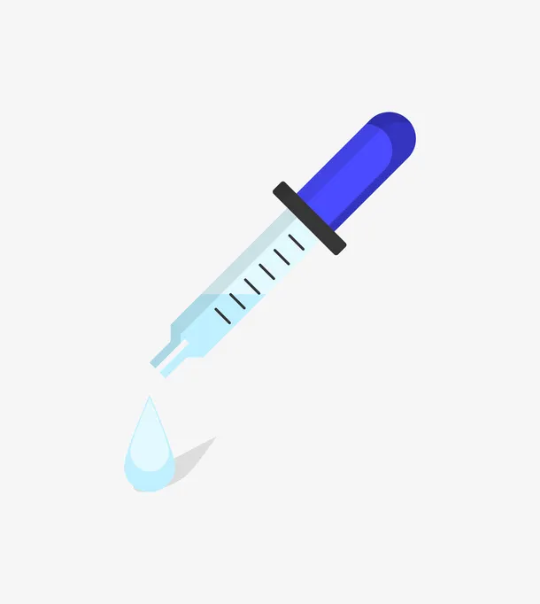 卡通塑料刻度滴管免抠