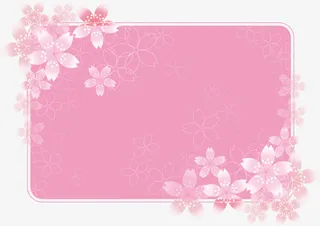 春天粉色花朵装饰免抠