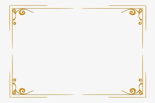 金色华丽的欧美风格边框免抠