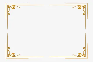 金色华丽的欧美风格边框免抠