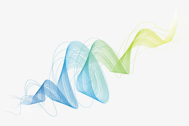 旋转音浪线条免抠