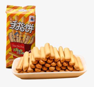 摆放美味手指饼干免抠