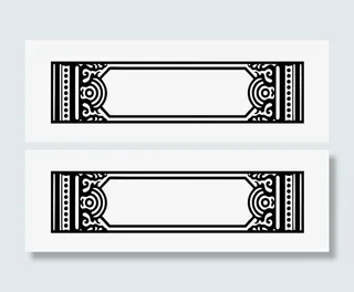 古典风边框免抠