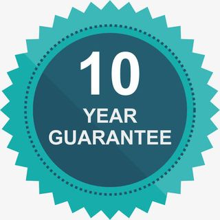 蓝色圆形齿轮10年质保图标免抠免抠