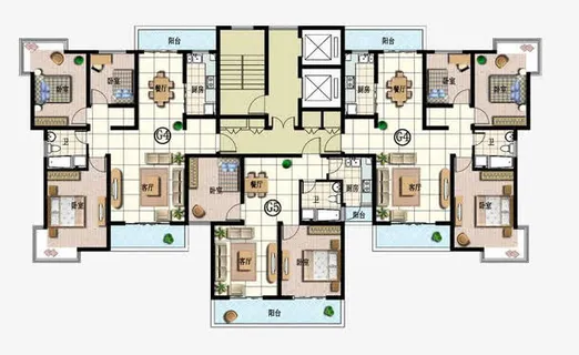 豪宅户型免抠