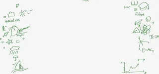 学习公式不同图案卡通免抠