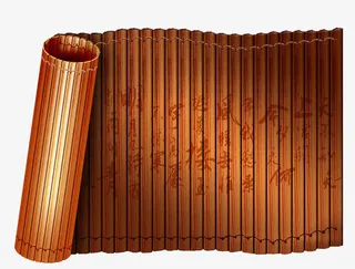 中国风竹简卷轴免抠
