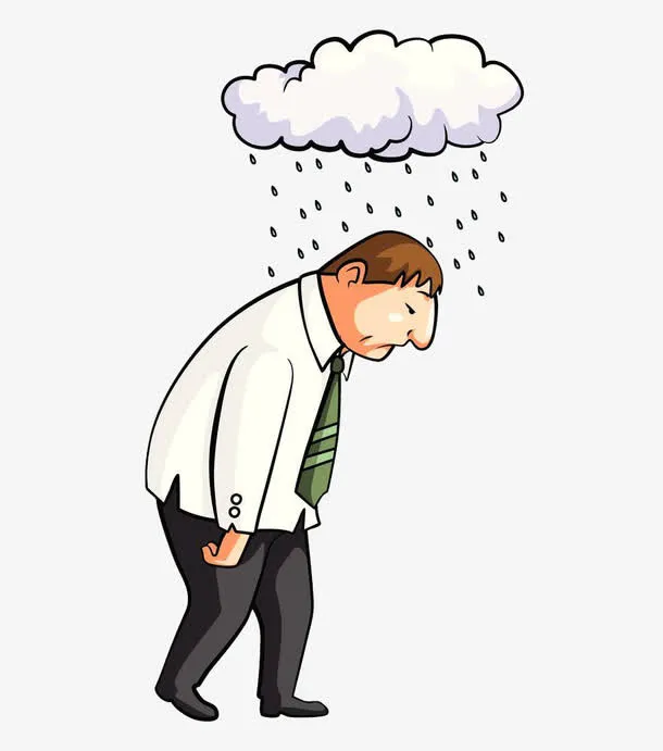 被雨淋的男人免抠