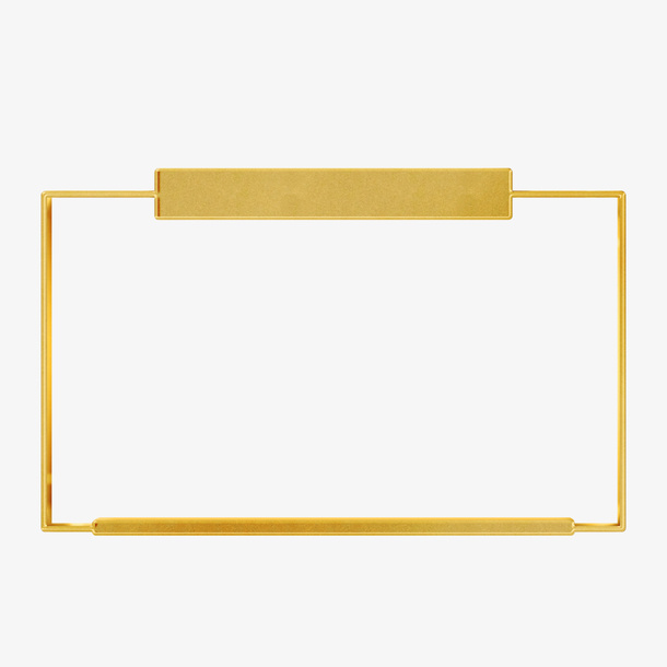 游戏边框 质感边框 细节 黄金免抠