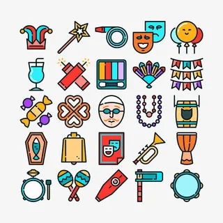 矢量马戏团元素免抠