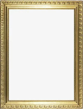 相片证件证书欧式边框素材免抠