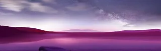 梦幻紫色山坡大地星空背景高清