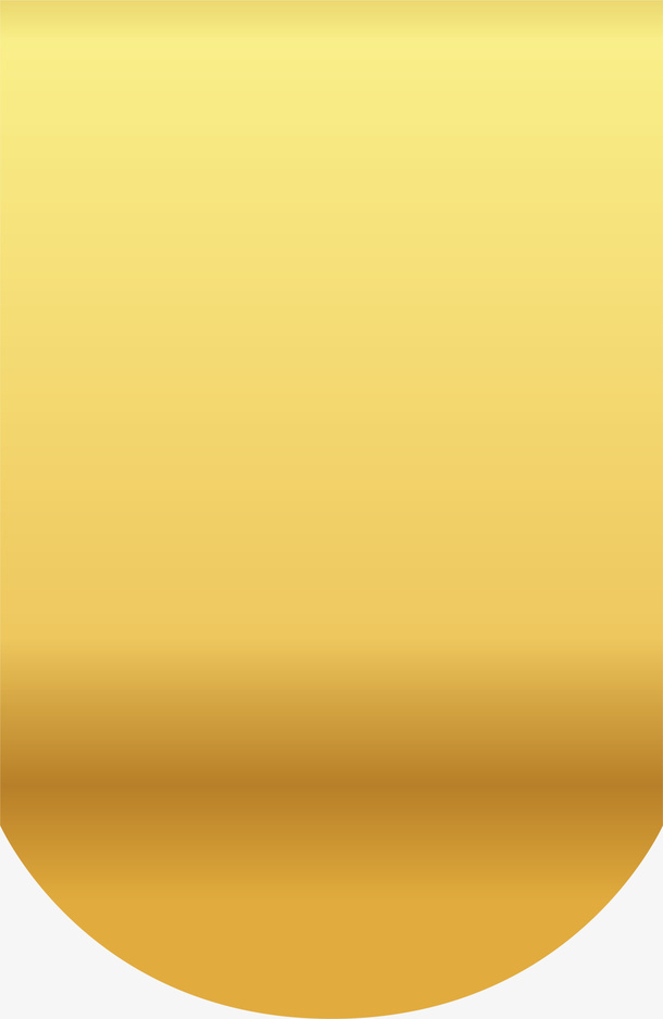 金色半圆绸带免抠背景底纹元素