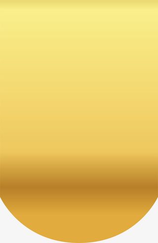 金色半圆绸带免抠背景底纹元素