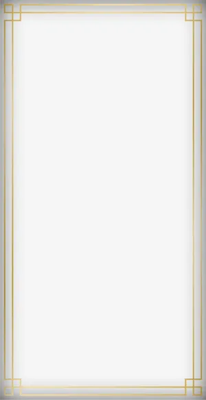金色中国风线条框架免抠