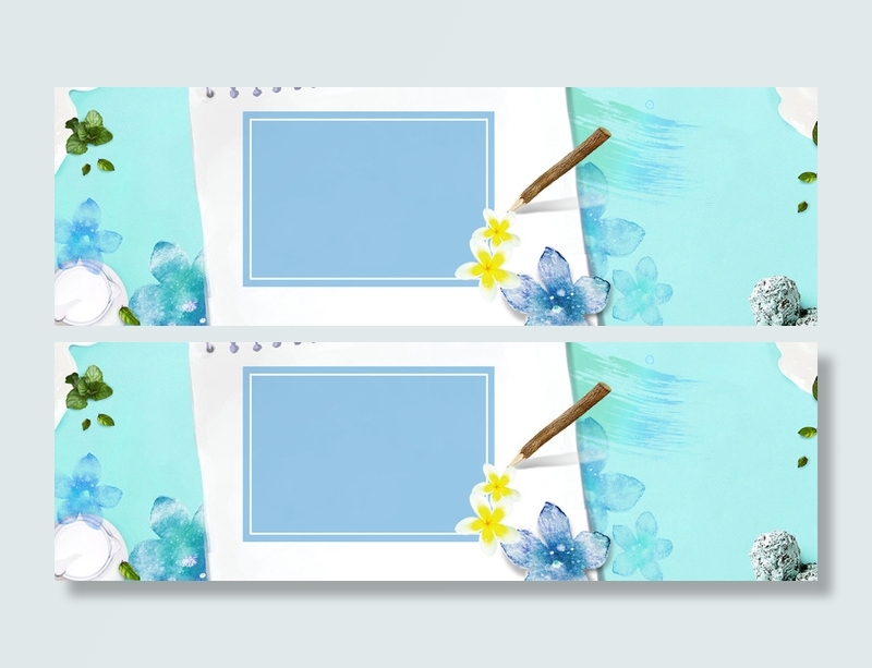 清爽小清新夏日清爽春天简约背景高清