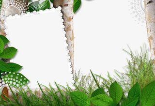 春天清新边框免抠