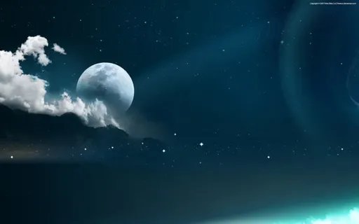 天空中的云层跟月亮免抠 天空中的云层跟月亮免抠