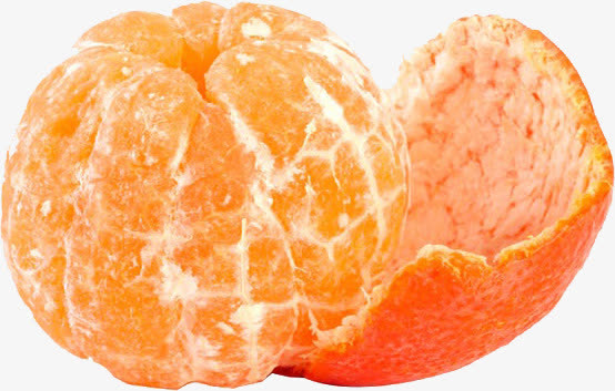 剥开的桔子免抠