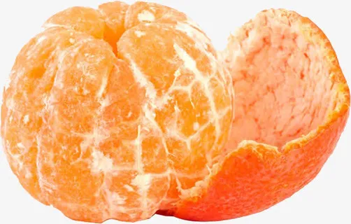 剥开的桔子免抠