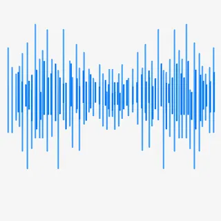 蓝色声波竖线免抠