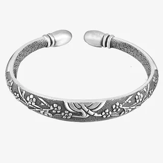 复古梅花手镯免抠