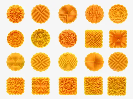 3d月饼素材食物图案免抠