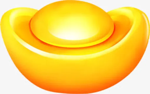 质感卡通金色金元宝免抠 质感卡通金色金元宝免抠