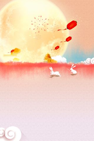 月亮底纹背景图元素图高清