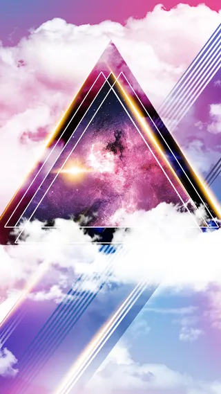 彩色几何炫彩H5背景高清