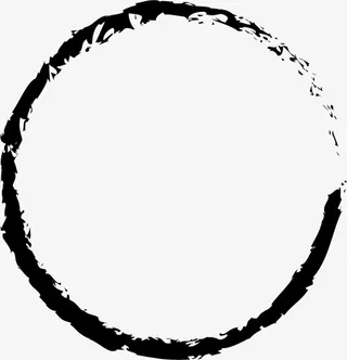 水墨透明边框免抠