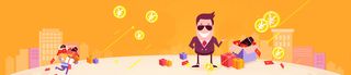 投资卡通背景高清