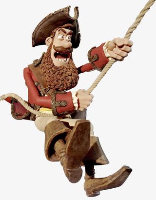 卡通木偶海盗船长免抠