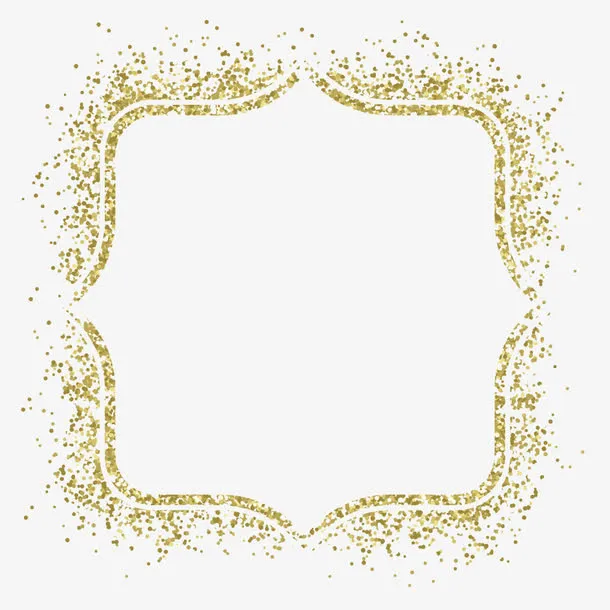 金色边框矢量素材免抠
