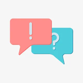 矢量扁平化聊天问答免抠