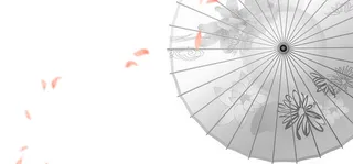 中国风纸伞背景装饰高清