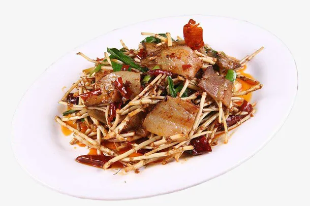 折耳根美味腊肉炒饭免抠