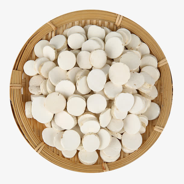 一盘片状山药干免抠