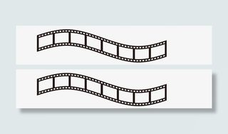 波浪胶片边框免抠